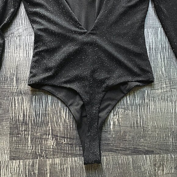 h:ours Logan Lurex Bodysuit Sz S - Picture 11 of 14